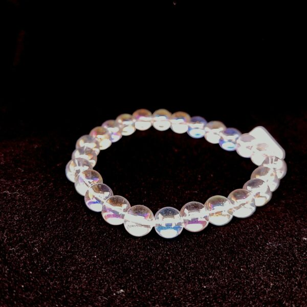 Bracelet Améthyste - bracelet quartz platinium boules__LAmeEthisme86