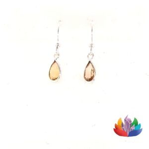 Boucles d'oreilles pendantes en Citrine ref001_LAmeEthisme86