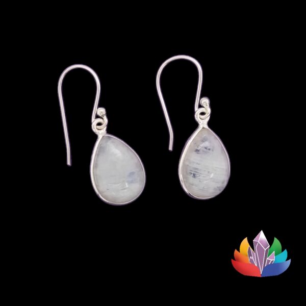 Boucles d'oreilles pendantes en Pierre de lune Réf001_LAmeEthisme86