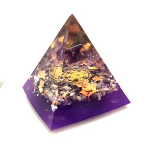 Orgonite pyramide Améthyste_LAmeEthisme86