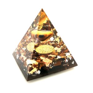 Orgonite pyramide oeil de tigre_LAmeEthisme86