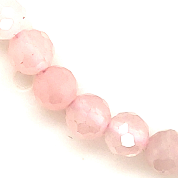 Bracelet Rubis à Facettes - BR a facettes Quartz rose 4 mm_LAmeEthisme86