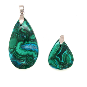 Pendentif Chrysocolle – Malachite Formes Diverses - PF chrysocolle malachite_LAmeEthisme86