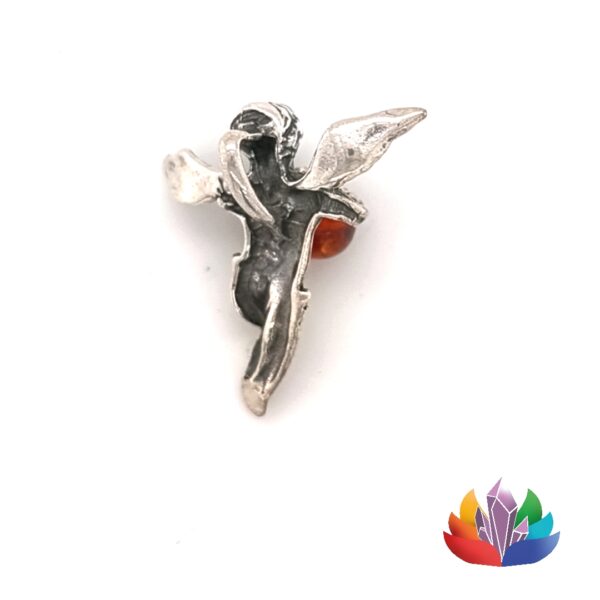 Pendentif Ambre et Argent – Ange Réf 002 - Pendentif Ambre et Argent -Ange Réf 002 _LAmeEthisme8