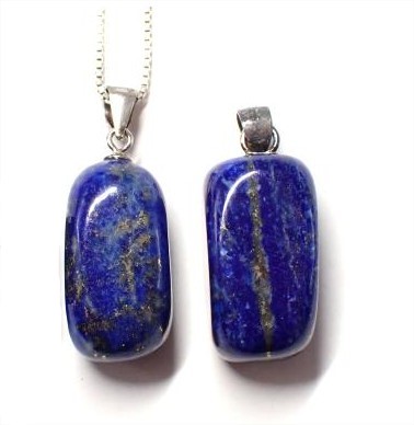 Pendentif Pierre roulée Lapis Lazuli_LAmeEthisme86