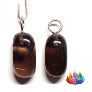 Pendentif Pierre Roulée Quartz Fumé_LAmeEthisme86