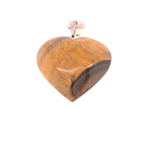 Pendentif gros cœur oeil de tigre_LAmeEthisme86